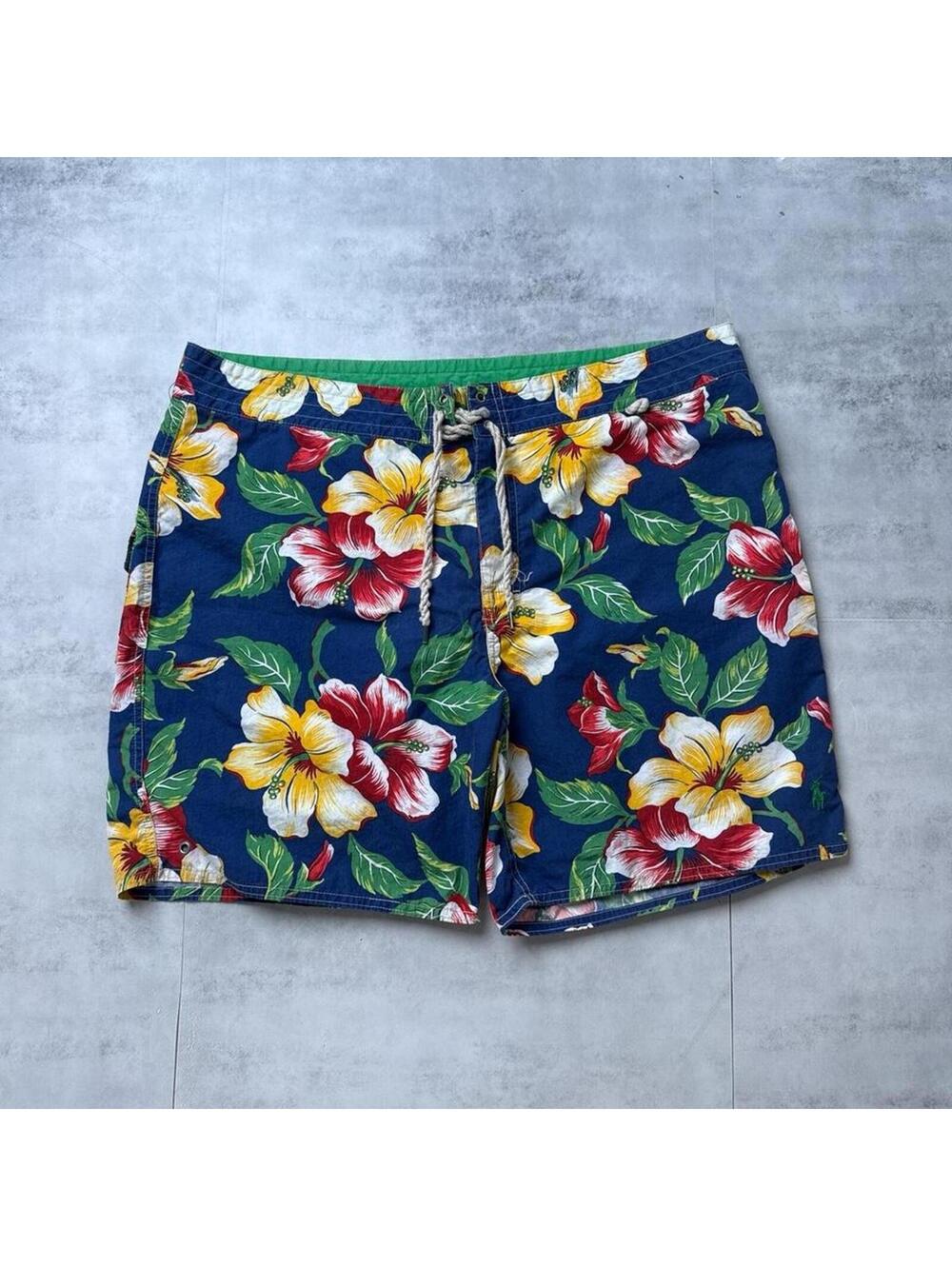 Y2K Polo Ralph Lauren floral Baggy 00s shorts